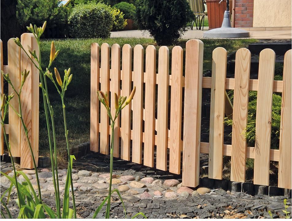 ANHOLT-Serie Vorgartentür100 x 80 cm Lärche Latten 18/88 mm, Riegel 24/68 mm