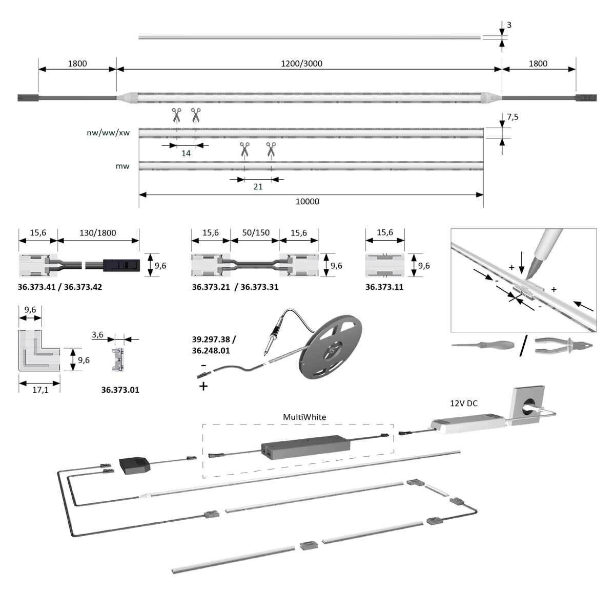 Versa Linear 1200 12VDC mw