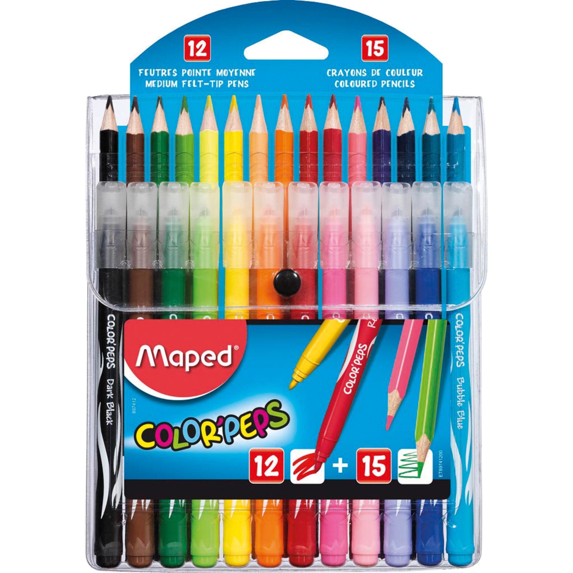 Filzstift/Buntstift Color Peps sort. 12+15St.