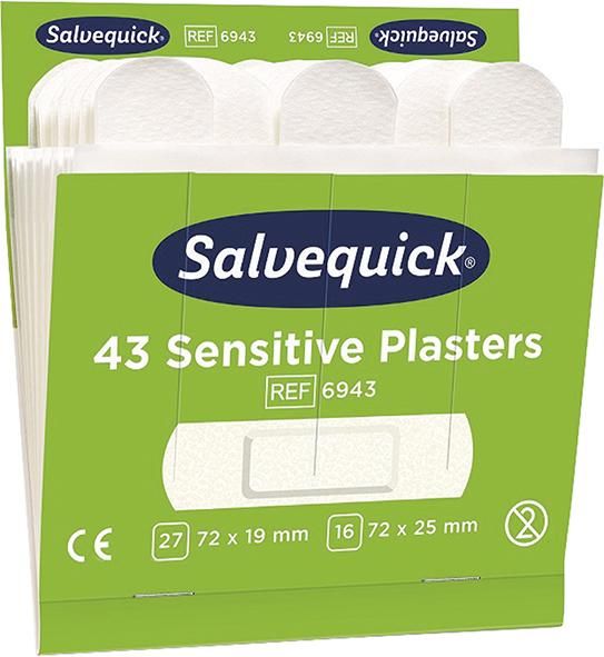 Salvequick Pflaster-Strips Vlies 43 Stück, Refill 6943