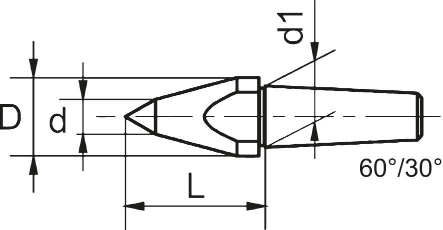 Kopierkörner für Drehbankspitzen 24mm CONZELLA
