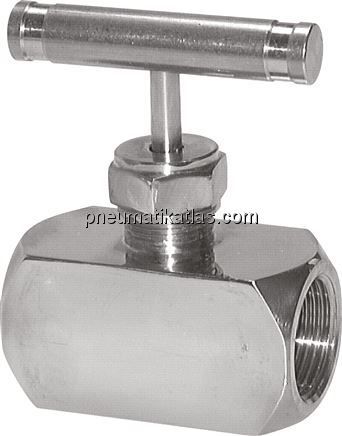 Nadel-Absperrventil, Edelstahl, G 1/8", PN 400