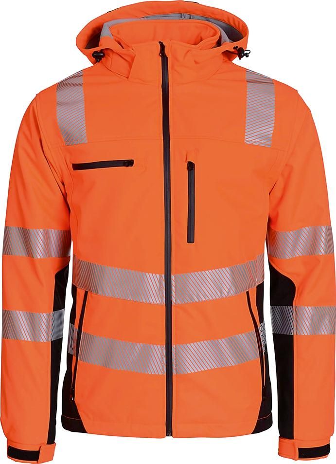 Softshelljacke, Gr.2XL orange/schwarz Gr.2XL