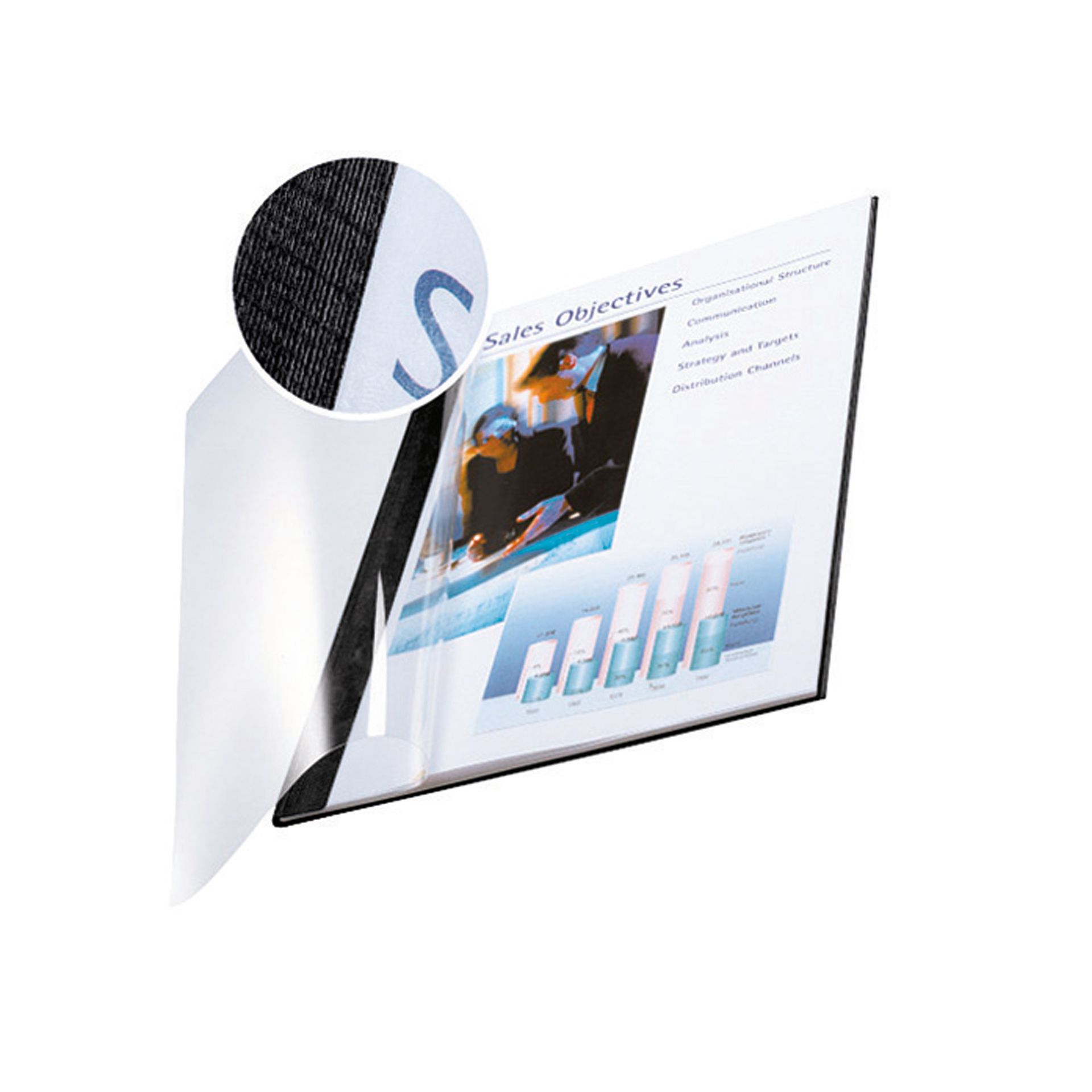 Buchbindemappe impressBIND 3,5mm sw 10 St./Pack.