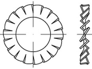 DIN 6798 1.4310 A 2,2 rostfrei K