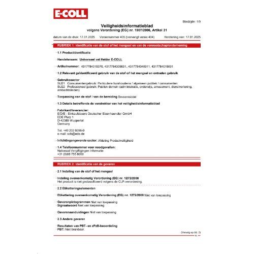 EU Mehrzweckfett I 400g Kartusche hell bleifrei E-COLL