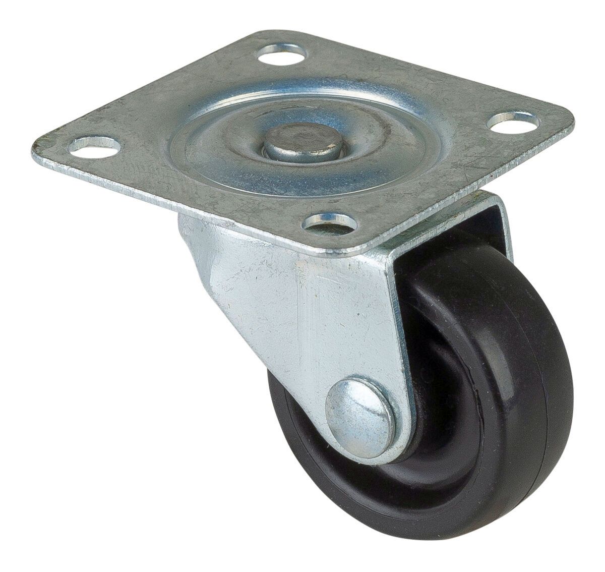 Lenkrolle 30 mm PVC 40x40 mm