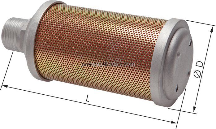 Hochleistungs-Schalldämpfer G 1/8" (PN 10 bar)