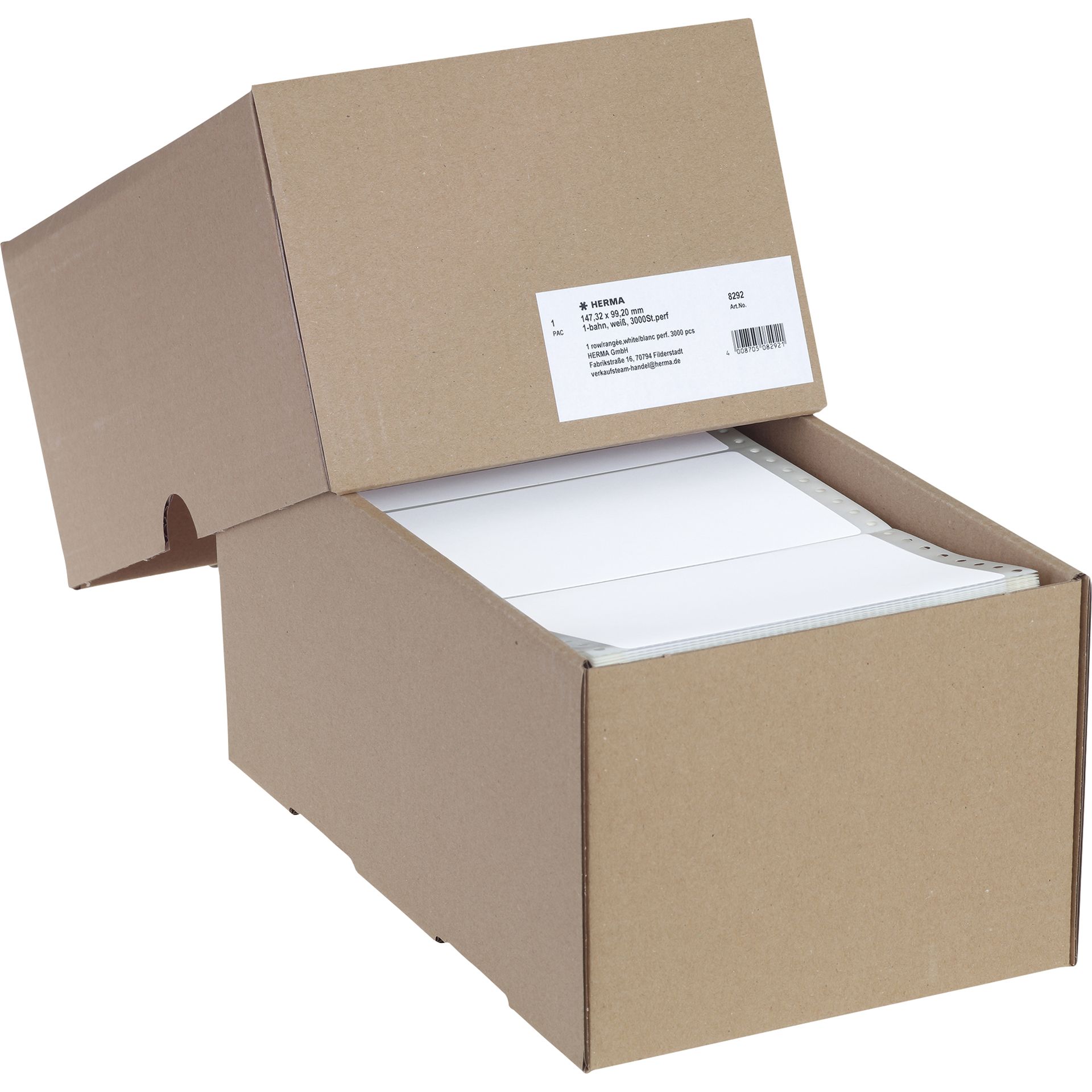 Endlosetikett 147,32x99,2mm weiß 3.000 St./Pack.