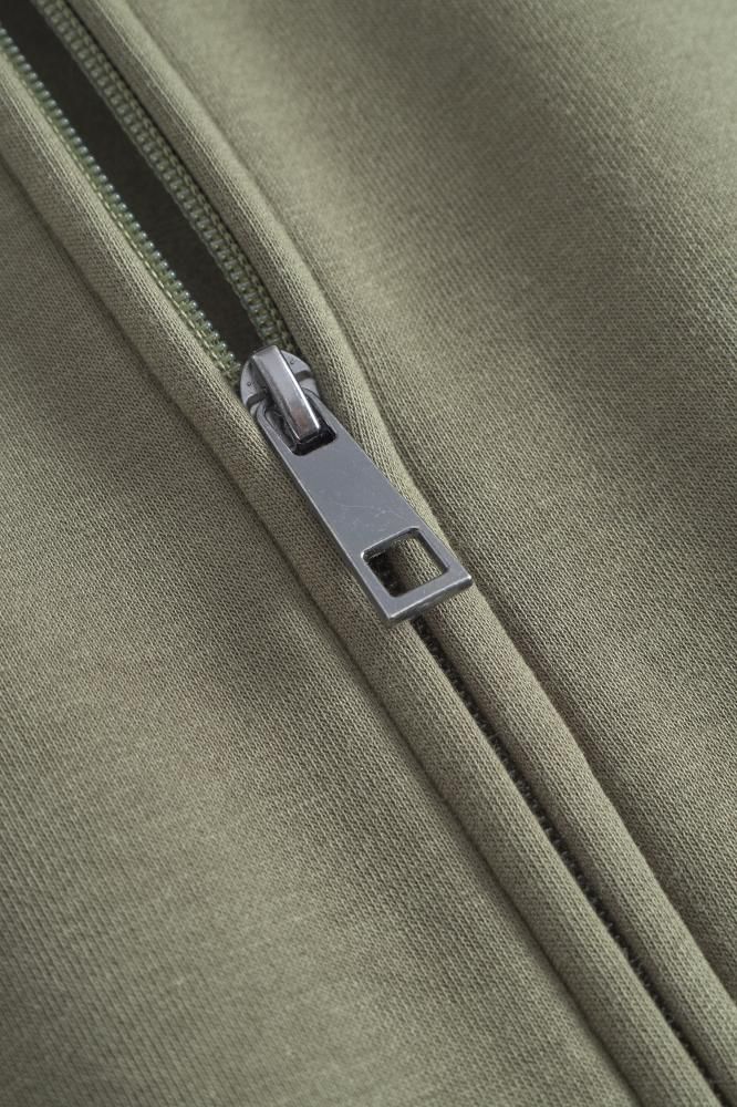 Sweatjacke heavy, khaki, Gr. L Promodoro