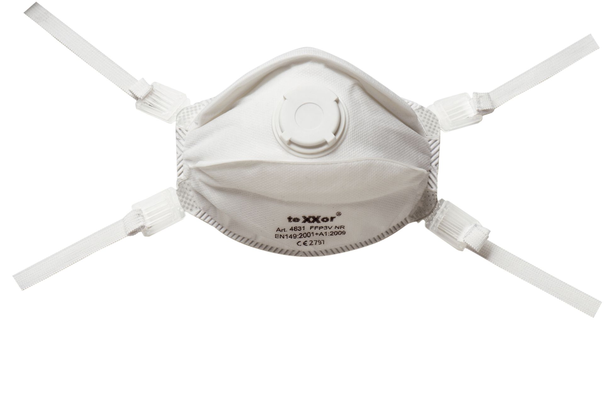 teXXor® Feinstaubmaske FFP3/V >>NR< < D mit Nasenbügel