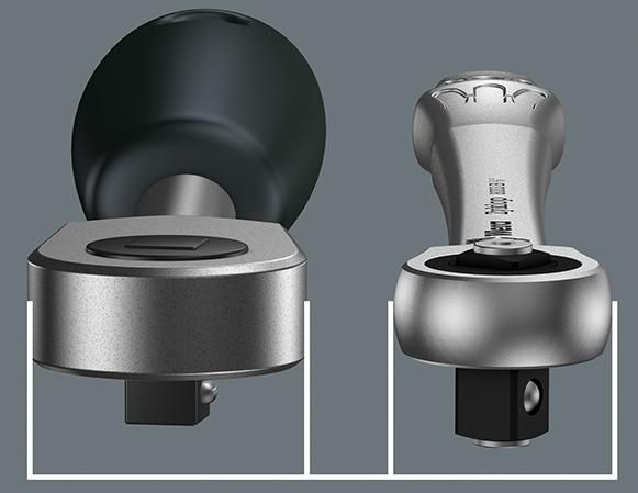 Durchsteck-Knarre 1/4" ZYKLOP metal push Wera