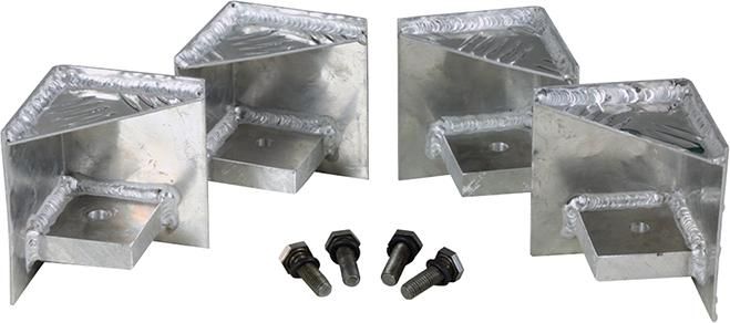 Palettenfüße für Riffelblechboxen