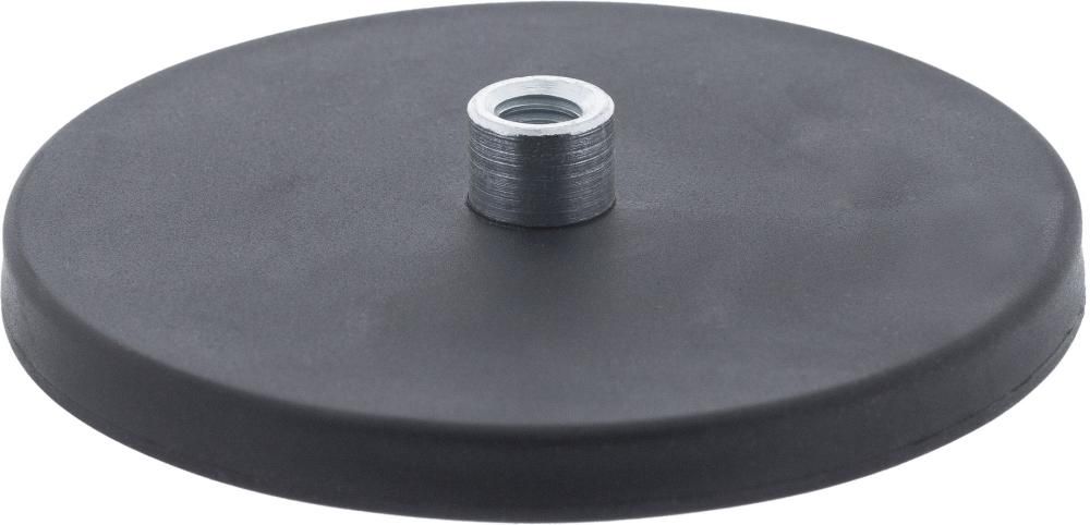 Flachgreifer-Magnet 22mm mit Buchse M4/Gummi FORMAT