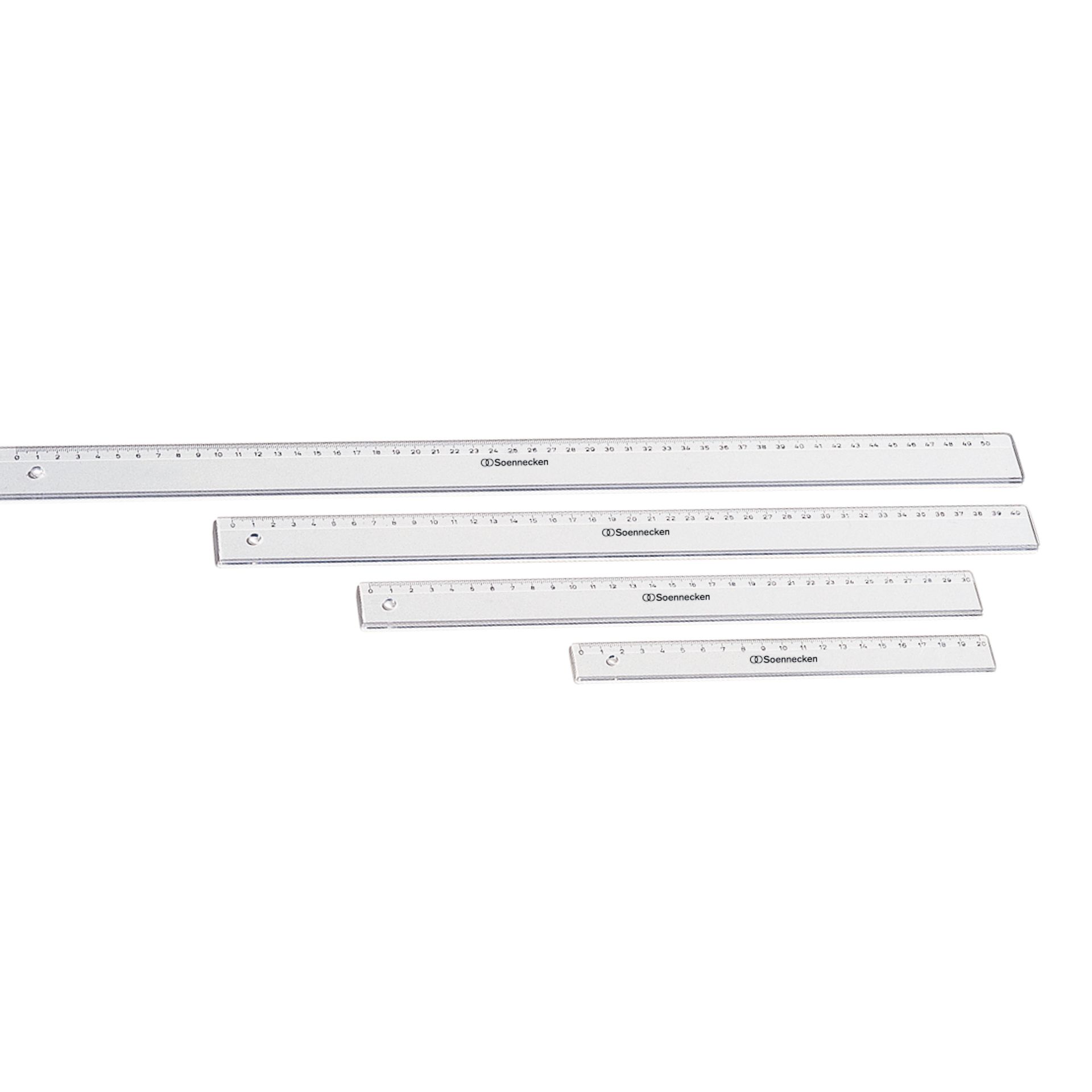 Lineal 20cm Kunststoff transparent