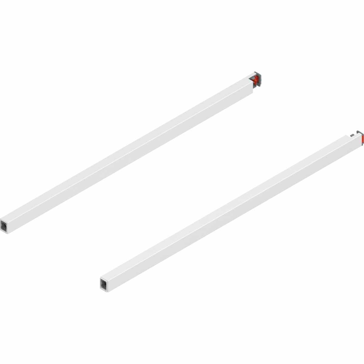 MERIVOBOX Längsreling, NL=500 mm, links/rechts, seidenweiß matt