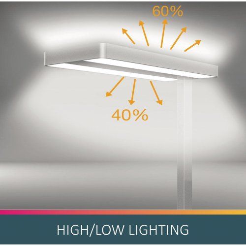 Deckenfluter LIXUS LED metallgrau