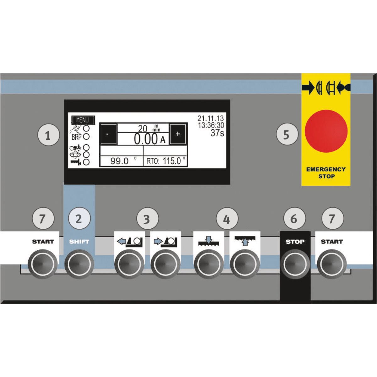 Halbautomatische Schwenkrahmen-Metallbandsäge Metallkraft BMBS 230 x 280 HA-DG