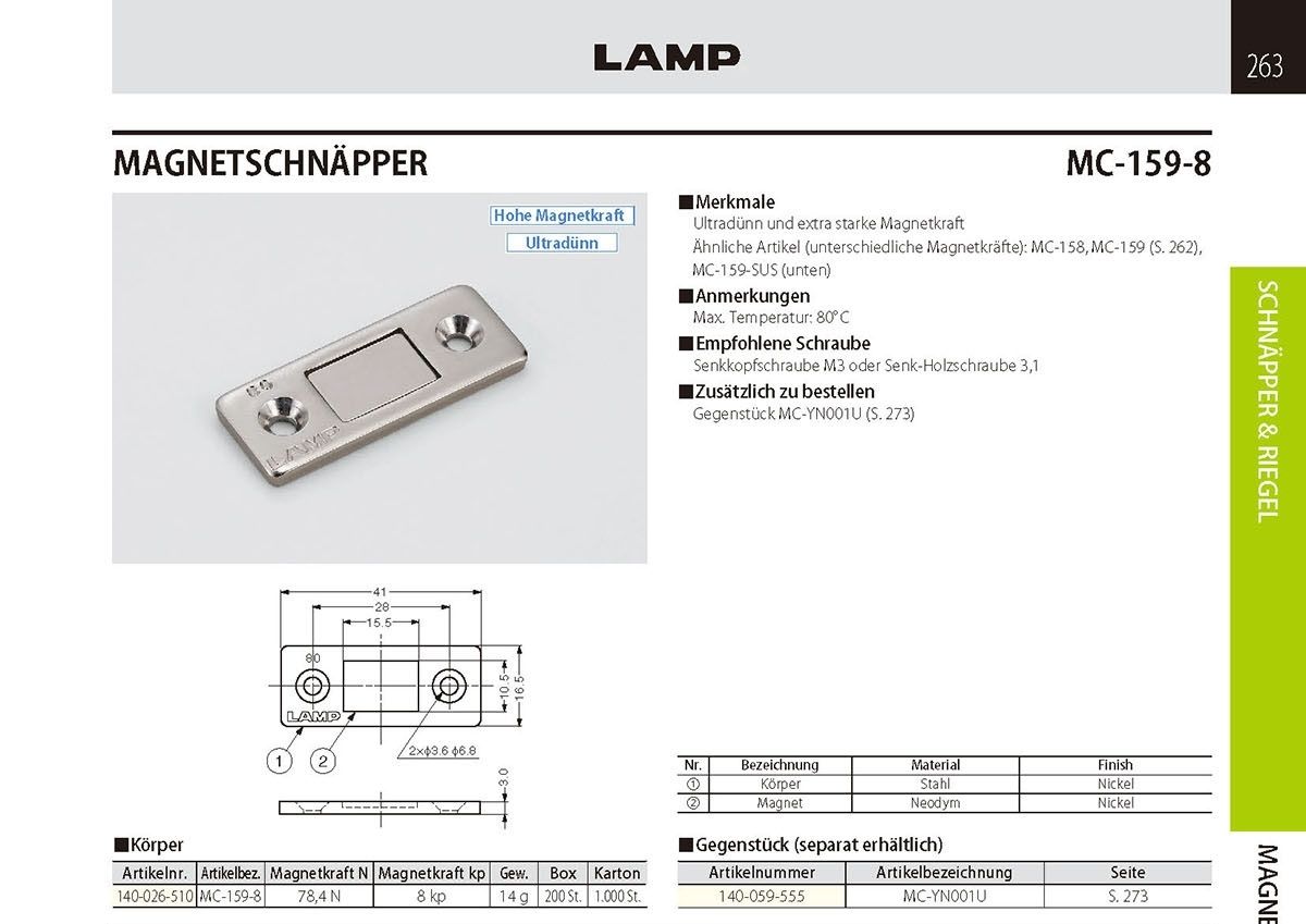 MAGNETSCHNÄPPER - MC-159-8