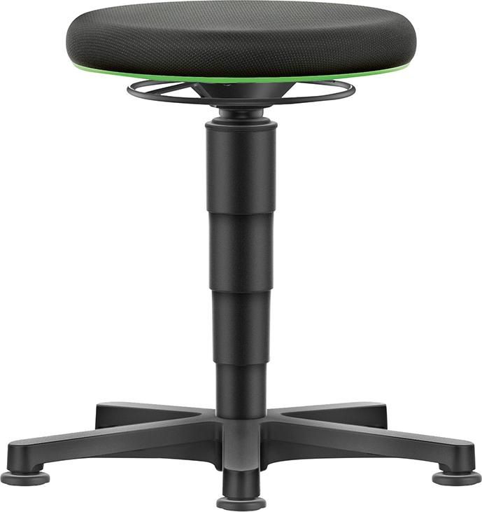 Drehhocker Stoffsitz Sitzhöhe 450 - 650 mm mit Gleiter