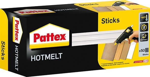 Pattex Heißklebepatronen hochfest transparent