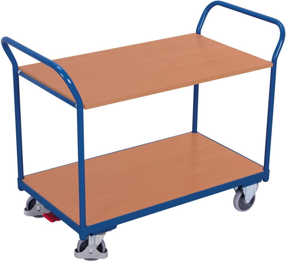 Tischwagen 200 kg 2 BödenLadefläche 850x500 mm VarioFit