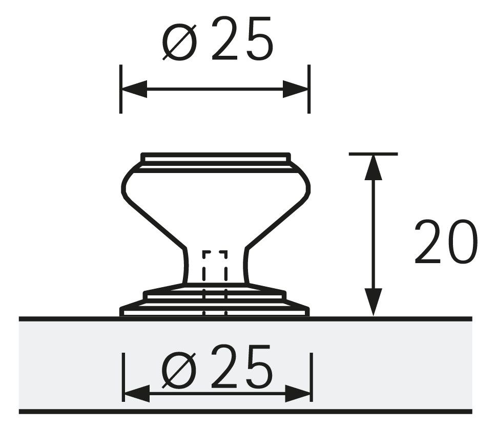 HETTICH Knopf Sala