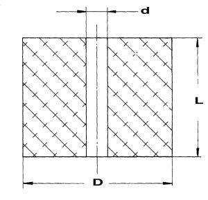 Elastomer Federn DIN 9835Typ 295 AD 20 mm L 32 mm WOCO
