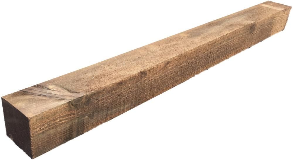 Pfosten kdi-braun sägerau9 x 9 x 110 cm für SEELAND-Serie