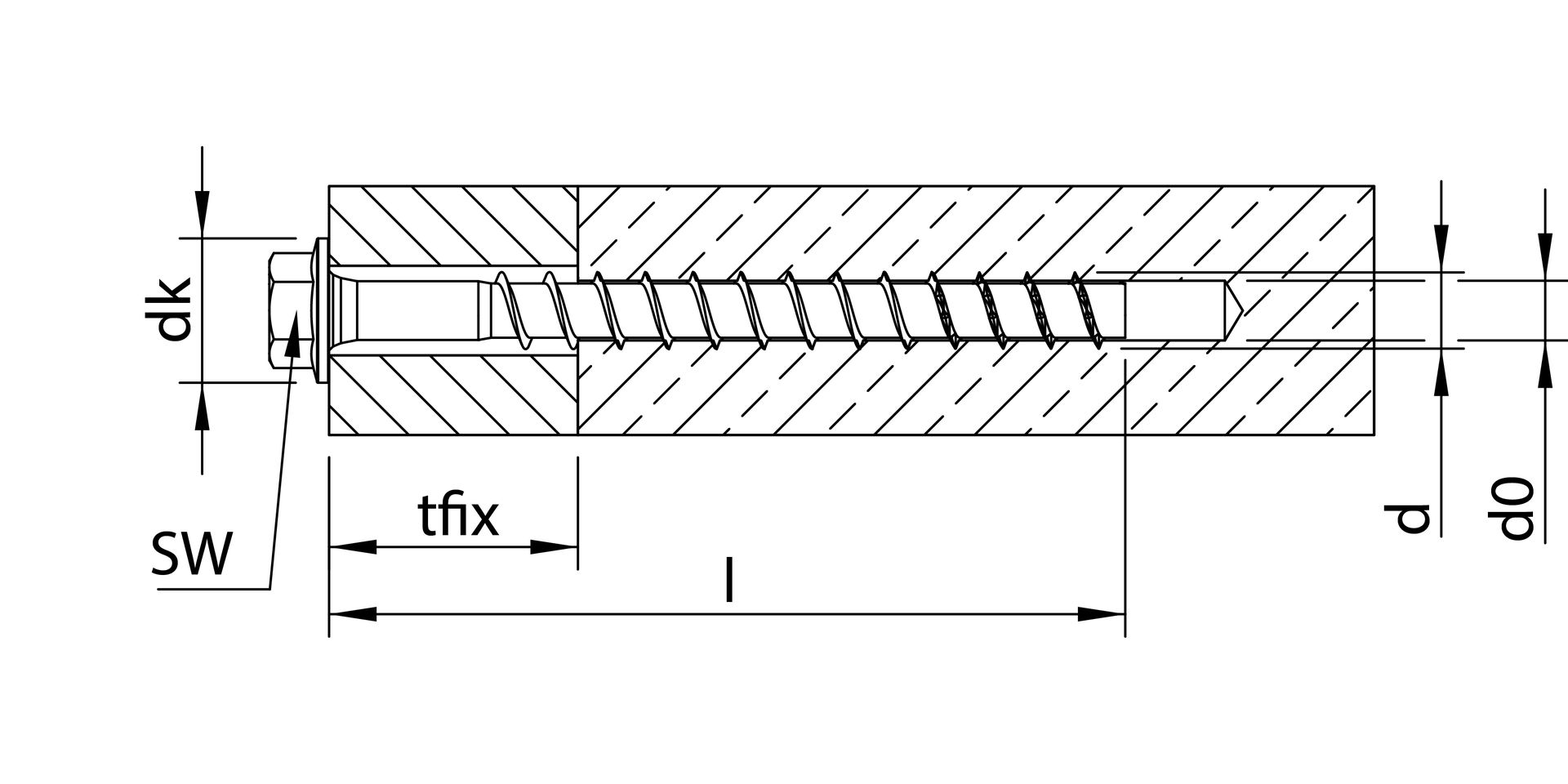 MULTI-MONTI-plus SS 12x90 Bet.Gew. Sechskantkopf