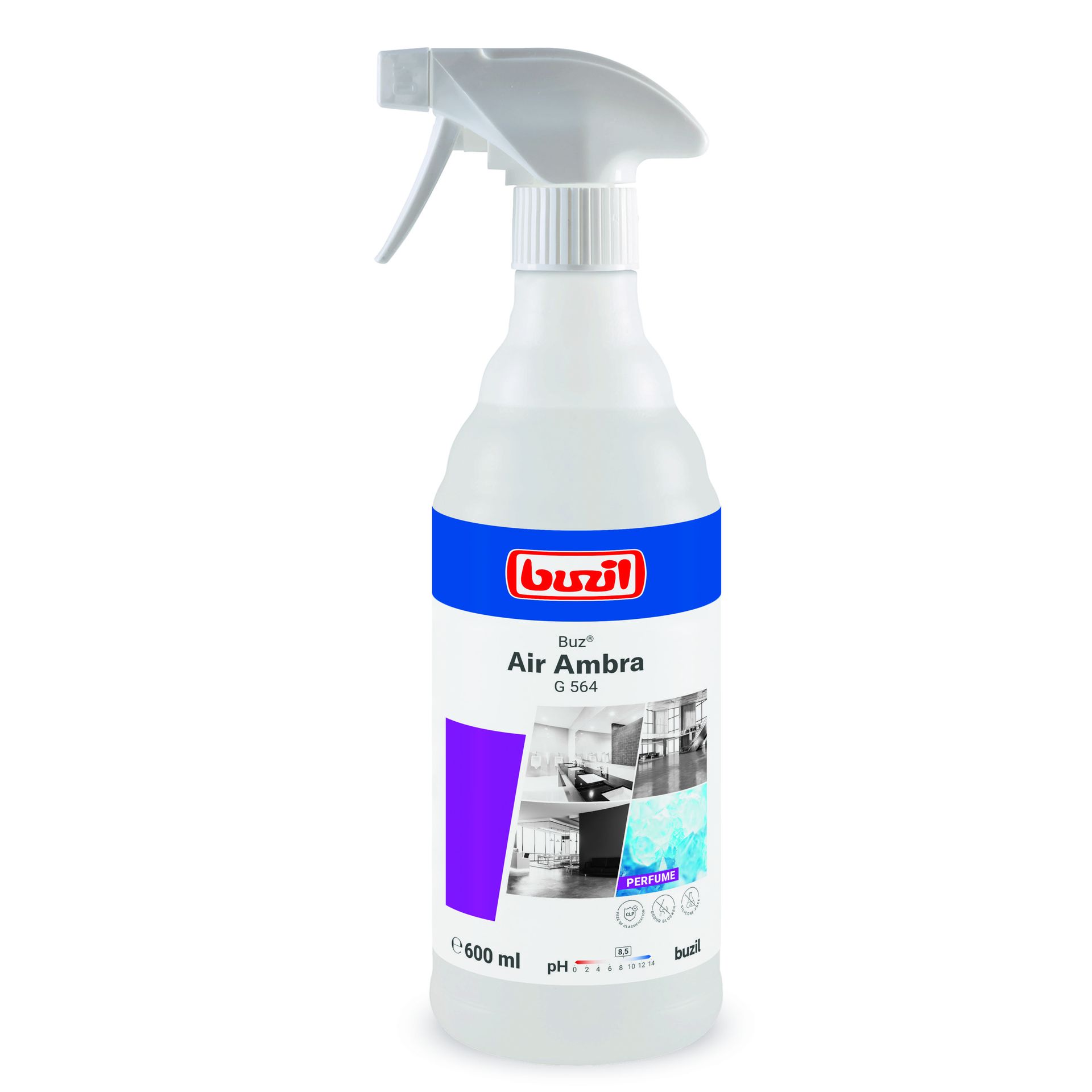 Buz® Air Ambra,Gebrauchsfertiger Raumspray mit Aktiv-Geruchsblocker