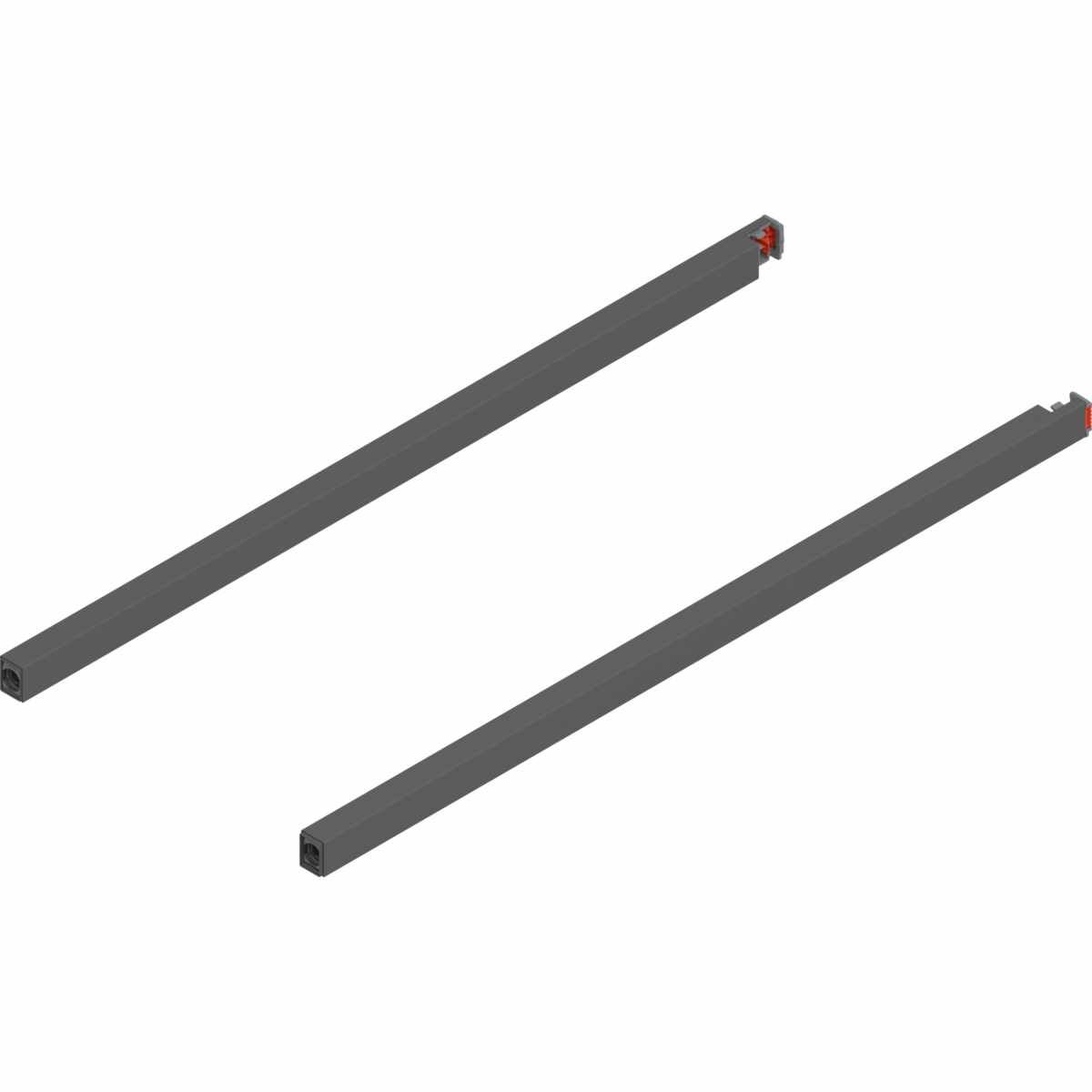 MERIVOBOX Längsreling, NL=500 mm, links/rechts, oriongrau matt