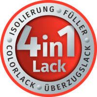 Aqua CL-445-Colorlack 4in1 reinweiß (RAL 9010) halbmatt 20 l
