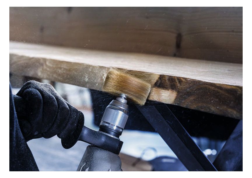 BOSCH Holz-Strukturbürste, vermessingt