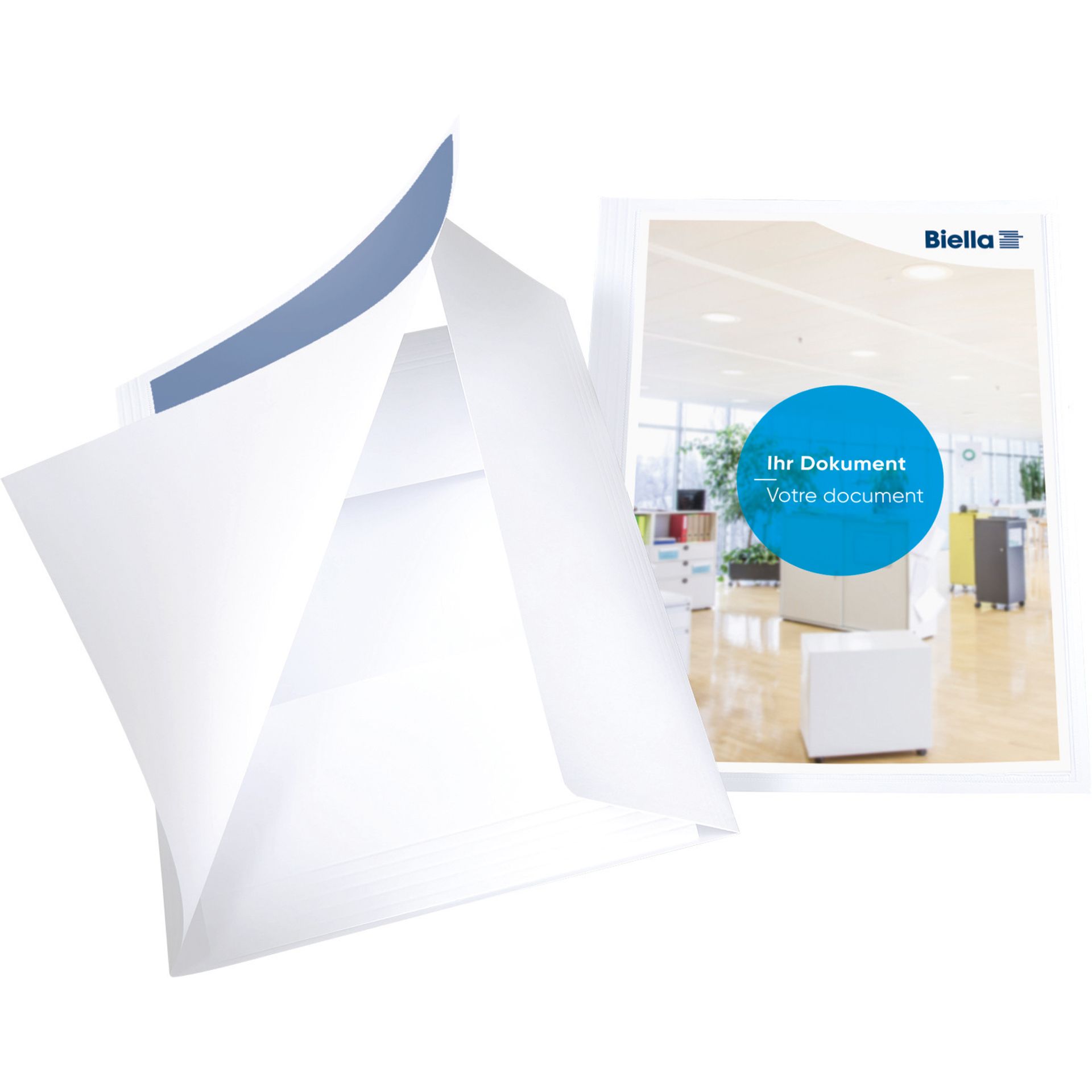 Präsentationsmappe Pearl 2 DIN A4 weiß
