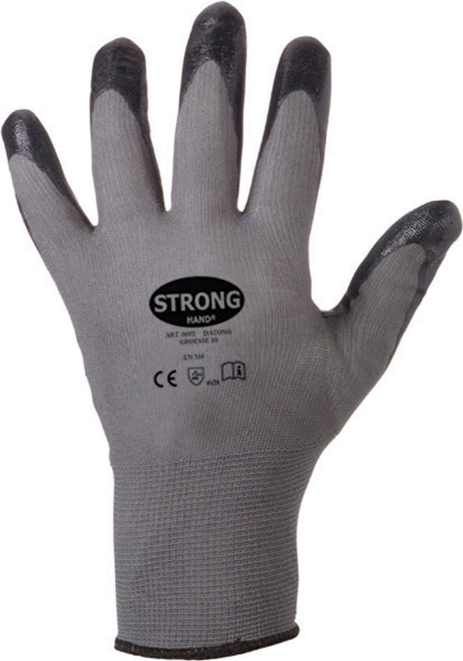 Feinstrickhandsch.Datong,Nitril,Gr.10,grau