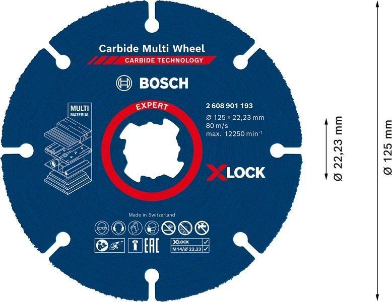 Bosch EXPERT Carbide Multi Wheel X-LOCK Trennscheibe