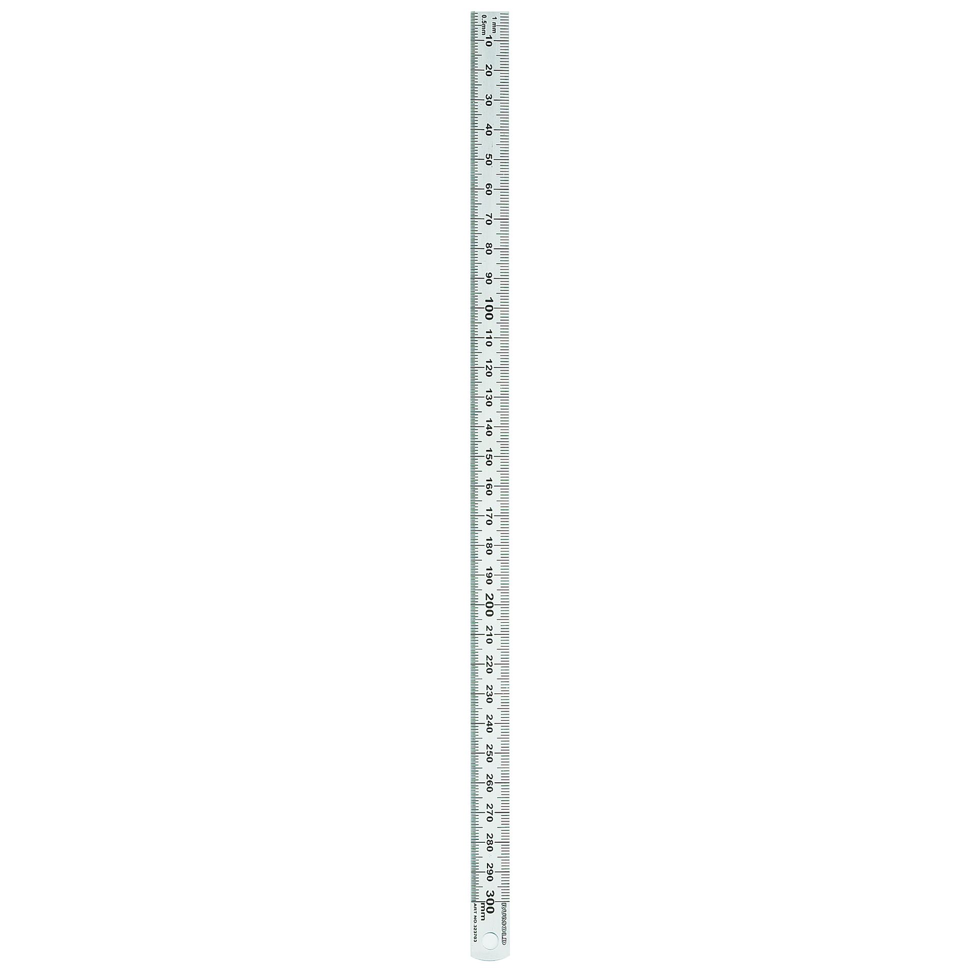 Lineal 30cm Edelstahl silber