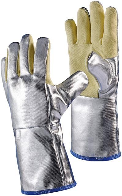 Hitzeschutzhandschuh Aramid, Alu, 38 cm JUTEC