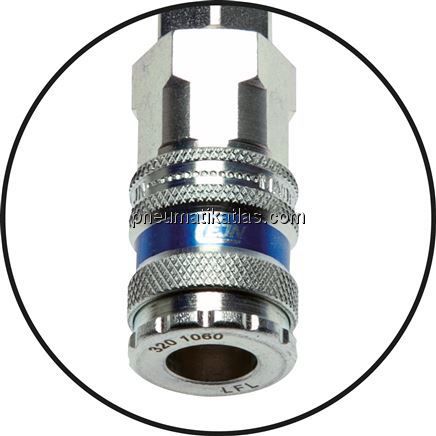 Cejn-Schweiß-PUR-Spiralschlauch 10 x 6,5mm m. Kuppl. 4,0mtr.
