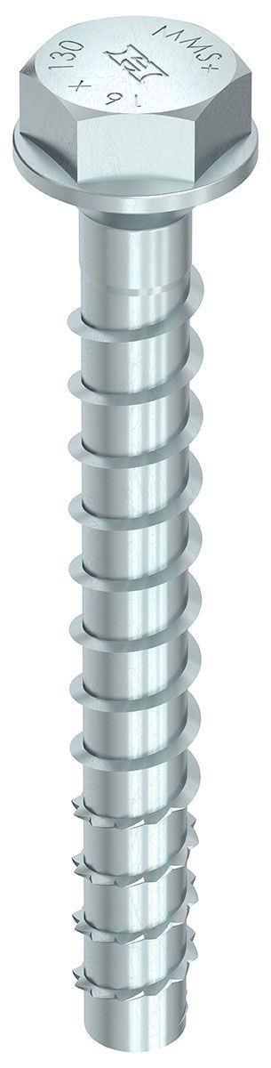 MULTI-MONTI-plus SSK 16,0 x 130, Sechskantkopf mit angepresster Scheibe und Konus, SW-24, Sechskantkopf, verzinkt blau, A2K, 10 Stück, VARIANTA-Handwerkerverpackung