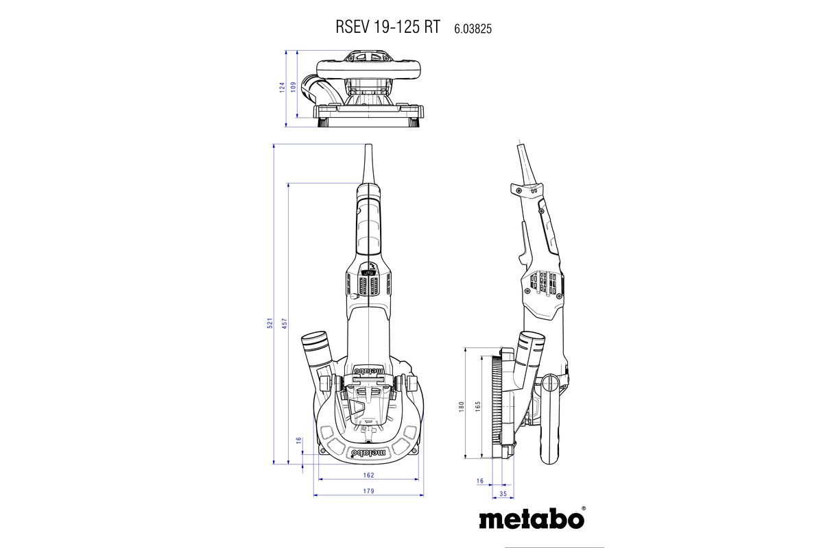 Renovierungsschleifer RSEV 19-125 RT Metabo
