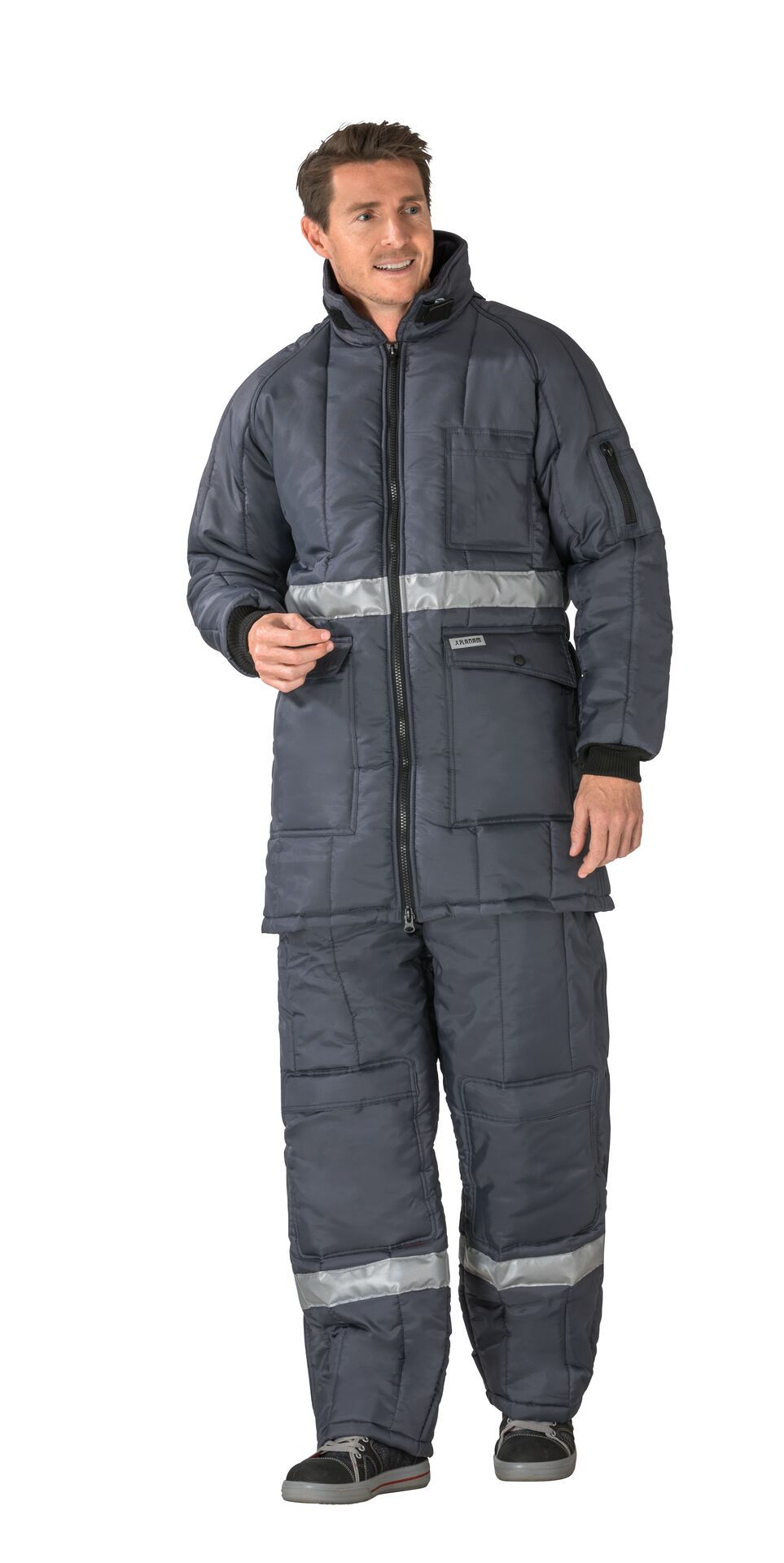 Planam Kühlhaus Parka Kühl-/Gefrierhaus marine, Innenfutter rot Gr. S