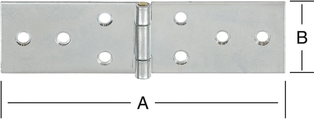 TischBänder breit 180x40 mm Nr. 505180Z VORMANN
