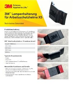 3M™ X5 Lampenhalterung für Arbeitsschutzhelme, 10 Stück/Karton