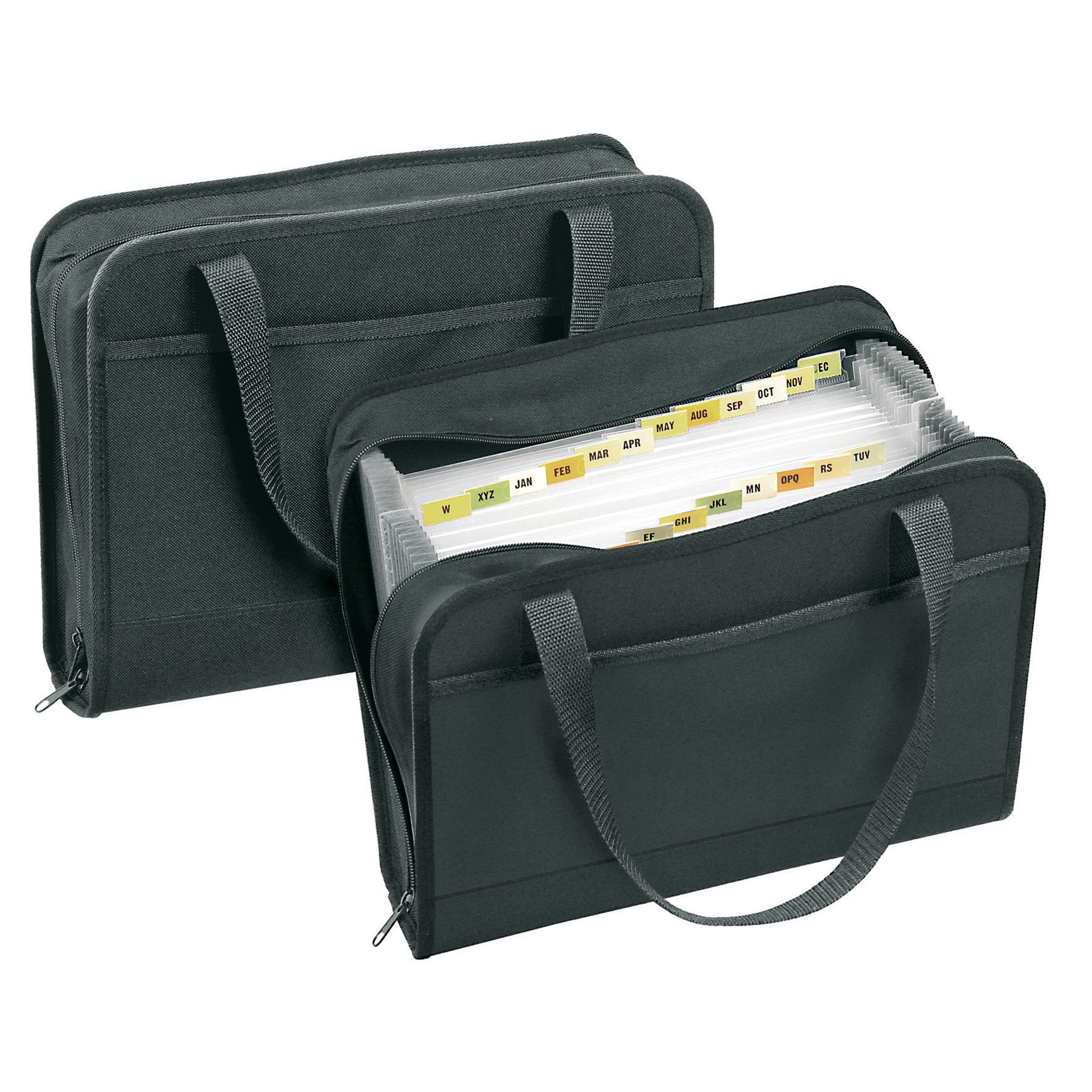 Fächertasche Office DIN A4 24 Fächer Textil sw