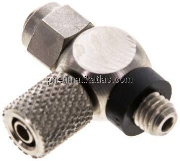 Drosselrückschlagventil M 5-4,3 x 3mm, abluftregelnd (B)