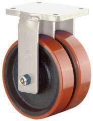 Dopp-Bockr.300/100mm S110.C10 Pl.,Polyure Guss,KL S110.C10.301 BS ROLLEN
