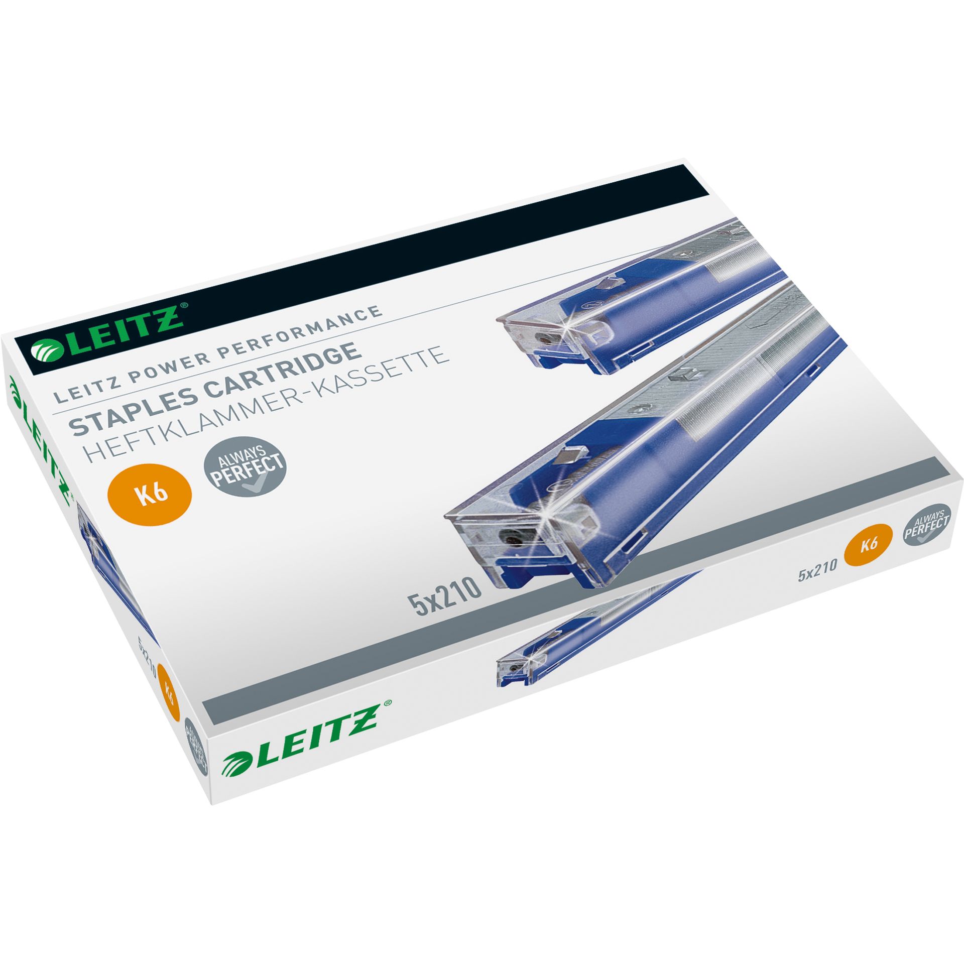 Heftklammerkassette K6 verzinkt 5x210 St./Pack.