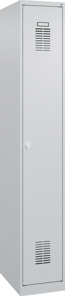 Garderobenschrank BASIC B300xT500xH1850 mm RAL 7035/7035, 1 Abteil